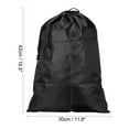 thumbnail image 2 of Unique Bargains 16.5' Height Clothes Storage Double Drawstring Bag for Camping, Black, 2 of 5