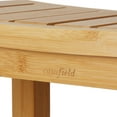 thumbnail image 4 of Casafield Bamboo Bathroom Bench with Storage Shelf, 2-Tier Spa Stool, 4 of 8