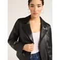 thumbnail image 5 of Sofia Jeans Women's Faux Leather Stitch Moto Jacket, Sizes XS-XXL, 5 of 5