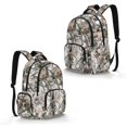 thumbnail image 2 of Whosucclay Tree & Leaf Camouflage Pattern 17 Inch School Bookbag, Students Backpack for Boys Girls, Lightweight Large Capacity Daypack for Elementary School College, 2 of 8