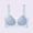 Blue, variant on Women's Seamless Bra Wide Straps Full Coverage Supportive Sexy Bralette Soft Push-Up Soft Wavy Edge Everyday Bras