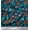 Dark Teal Blue, variant on Soimoi Blue Silk Fabric Artistic Floral Printed Craft Fabric by the Yard 42 Inch Wide