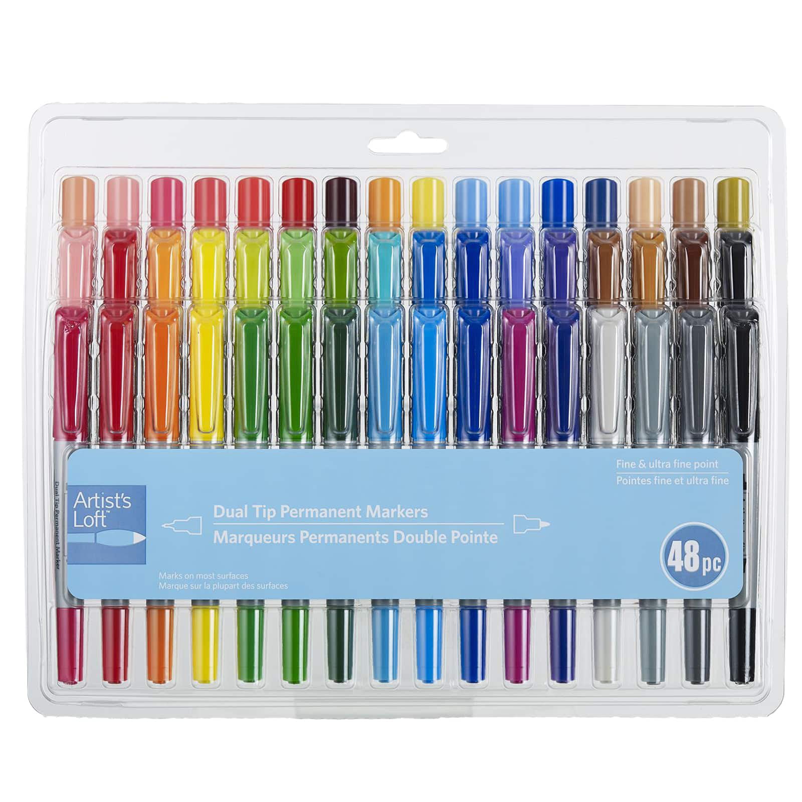 Watercolor 48 Piece Dual-Tip Markers by Artist's Loft™ 