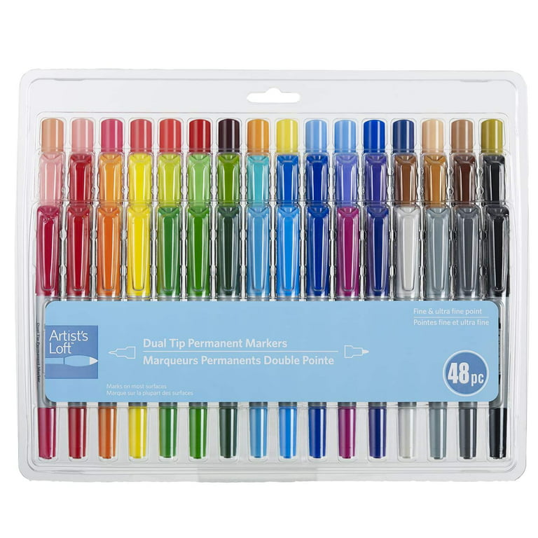 24 Packs: 2 Ct. (48 Total) Fine Tip Permanent Markers by Artist's Loft, Silver