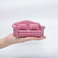 thumbnail image 4 of LIJCC Mini Furniture Living Room Scene Model Dollhouse Dollhouse Furniture Living Room Scene Model Small Floral Fabric Double Sofa, 4 of 5