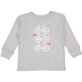 thumbnail image 3 of Inktastic Biking Gifts Bicycle Silhouette Girls Long Sleeve Toddler T-Shirt, 3 of 5