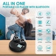 thumbnail image 2 of Portable CD Player, Bluetooth CD Player with Speakers Rechargeable CD Player ASP LCD Display with AUX Cable for Car, 2 of 5
