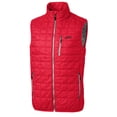 thumbnail image 2 of Men's Cutter & Buck Red SMU Mustangs Rainier PrimaLoft Big & Tall Eco Insulated Full-Zip Puffer Vest, 2 of 3