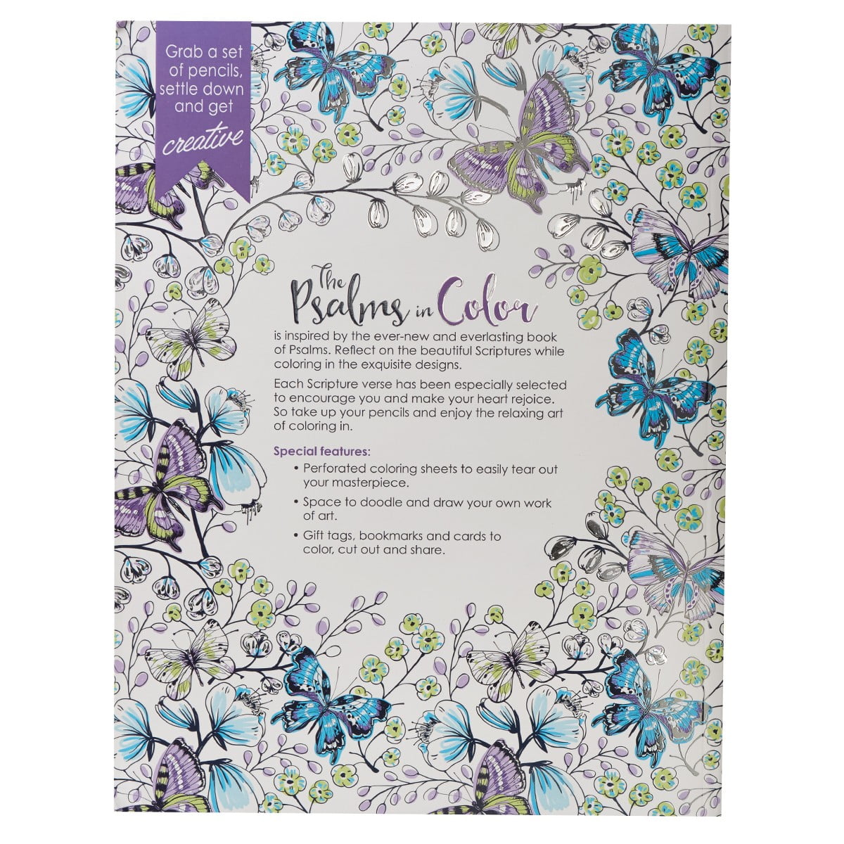 The Psalms in Color Inspirational Coloring Book with Scripture for Women and Teens (Spiral Bound)