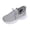 Gray, variant on Women's Winter Walking Sneakers Chunky Platform Lace Up Warm Fleece Lined Thermal Knit Hiking Casual Snow Trainers Gray 8.5
