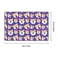 thumbnail image 5 of Area Rugs For Living Room Decor - Water Ripple Cute Corgi Dog Anti Slip Throw Washable Rugs 3x5 For Bedroom, Soft Indoor Carpet For Bedroom Living Room 60x39In, 5 of 5
