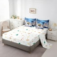 thumbnail image 5 of Castle Fairy Cute Snowman Twin Bedding Sets 7-Piece for Boys Girls,Merry Christmas Bedding Comforter Set Microfiber,Winter Train Railway Breathable Sheet Sets,Ultra Soft Home Decor,Reversible, 5 of 8