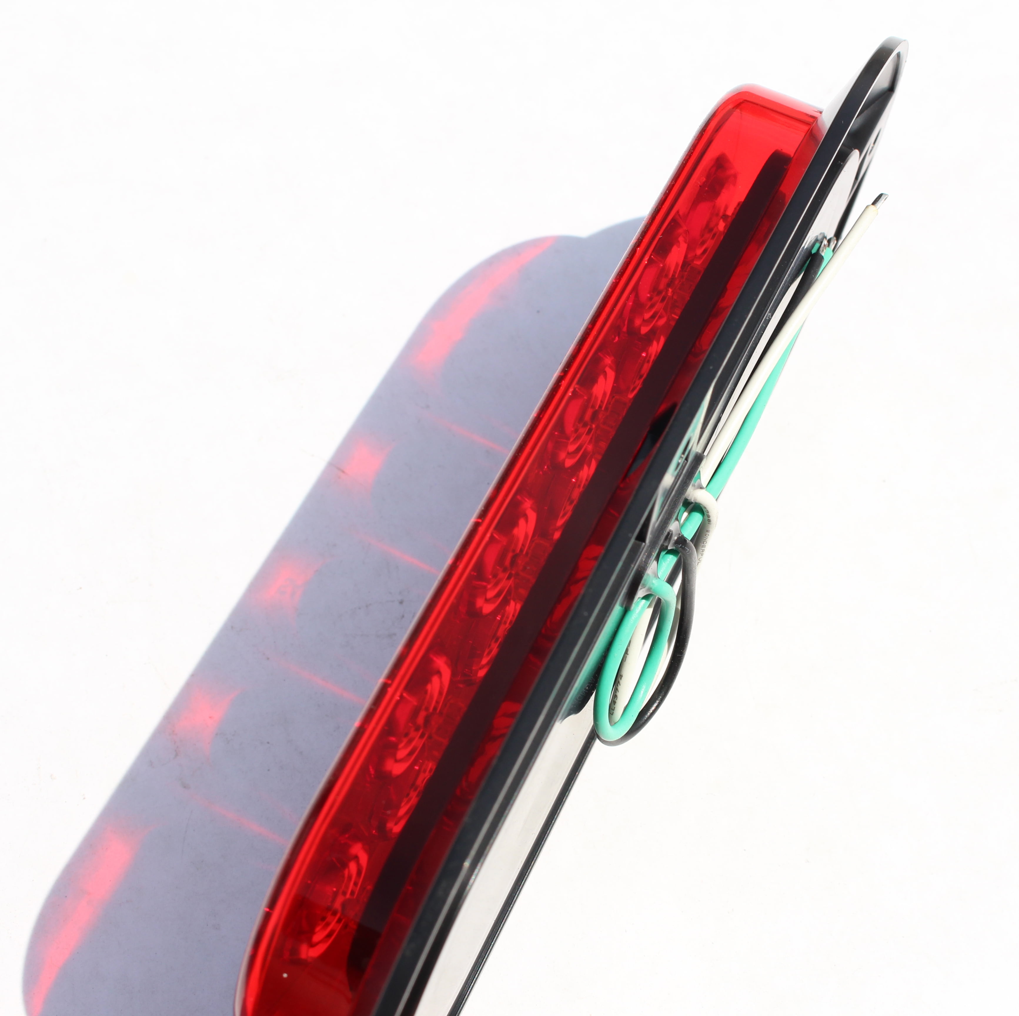 XXXXX et of 10 Pcs LED 6" Surface Mount Oval Red Brake Stop Turn Tail Marker Signal Lights for Truck Trailer Tractor DOT SAE Approved