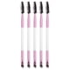 thumbnail image 1 of 5 brochas suaves para cejas de doble cara para mujer, brocha para cejas en ángulo, brocha para extensión de pestañas para maquillaje de ojos, rosa y blanco, 1 of 1