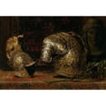 thumbnail image 3 of Ernst Klimt 14x11 Black Modern Framed Museum Art Print Titled - Still Life with Armor (1885), 3 of 5