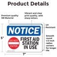 thumbnail image 2 of (2 Pack) First Aid Station In Use Sign, 2 of 7