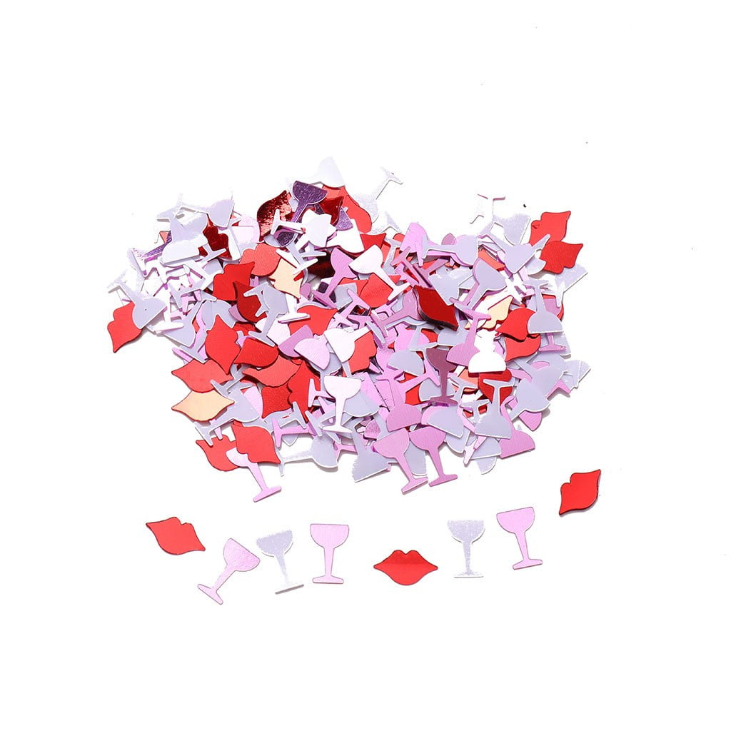 Decorative Paper Confetti Heart Designed Valentines Wedding Party Props 1000pcs 