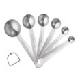 thumbnail image 1 of Juego De 6 Cucharas Medidoras De Acero Inoxidable (1/8 Tsp, 1/4 Tsp, 1/2 Tsp, 1/2 Tbsp Y 1 Tbsp). Cuchara medidora de cocina. Afortunado Sencillez, 1 of 5