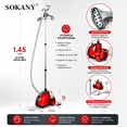 thumbnail image 2 of Plancha De Vapor Vertical SOKANY Color Rojo, 2 of 9
