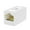 White, variant on Durability Metal Shielded Ethernet Cable Couplers Gold Plated Contacts Highly speed Data Transfer Compatible for Cat6 Cable