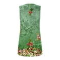 thumbnail image 5 of ALLLIST Womens Tops Green Square Neckline Sleeveless Floral Tank Tops Tank Top XXL, 5 of 5