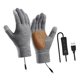 thumbnail image 4 of Guantes calefactables para hombre y mujer, ligeros, portátiles, antideslizantes, con 3 modos de calefacción. VM02 gris, 4 of 9