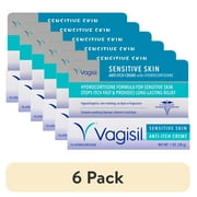 (6 pack) Vagisil Anti-Itch Vaginal Cream, Maximum Strength, Sensitive Skin, 1 oz.