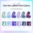 thumbnail image 3 of modelones Gel Nail Polish Set- 6 Colors 2026 Valentines Chameleon Aurora Shimmer Glitter Gel Polish Kit Blue Green Purple Nail Gel Polish Soak Off LED Nail Lamp Nail Art Gel Kit DIY Salon Gift, 3 of 10