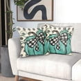 thumbnail image 3 of Fall Polka Dot Pumpkin Pillow Covers 18X18 Inch Autumn Harvest Thanksgiving Pillow Cases Green Seasonal Square Throw Pillows Set of 2 Farmhouse Home Decor for Sofa Couch Bedroom Porch Outdoor, 3 of 4