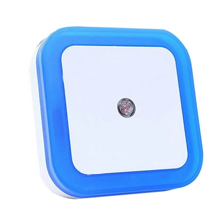 

0.5W Plug-in Auto Sensor Control LED Night Light Lamp for Bedroom Hallway White Blue