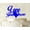 Blue, variant on """Love You more"" Cake Topper Heart Cake Topper Decoration Cake Topper Wedding Cake Topper"