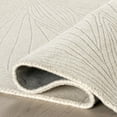 thumbnail image 5 of Rugs USA x Padma Lakshmi Stillpoint Radiating Pattern Wool Rug, 6' x 9', Stillpoint Ivory, 5 of 7