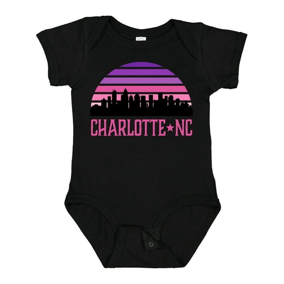 Inktastic Charlotte North Carolina Gifts Skyline Girls Baby Bodysuit