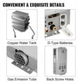 thumbnail image 6 of Tankless Water Heater LPG Propane with Digital Display, 4.3GPM 18L Portable Instant Hot Gas Water Heater for Indoor and Camping(White), 6 of 11