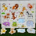 thumbnail image 5 of RUIG Wooden Peg Puzzles for Toddlers 1-5, Alphabet Number Shape Blocks Preschool Educational Pegged Board for Kids 1 2 3 4 5 Years Old Christmas Birthday Gifts, 5 of 9