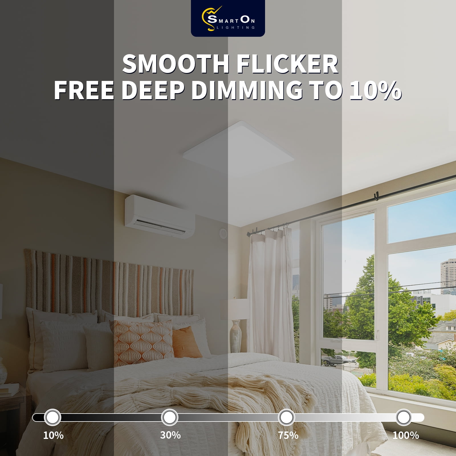 9 Inch LED Square Slim Flush Mount Ceiling Light, 3000k/4000k/5000k, 18W, 1260LM, Dimmable, Damp Location for Bedroom, Kitchen, Office,Closet,Laundry Room (1, 9 inch)