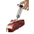 thumbnail image 2 of Waloo Marinade Stainless Steel Injector Syringe: 2-Pack PVC 1 oz. Black. Ideal for BBQ Grilling, 2 of 7