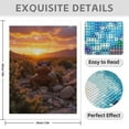 thumbnail image 3 of Diamond Art Kits for Adults - 5d Sunset Cool Lizard Rocks Diamond Painting for Adults, Diamond Art for Adults Beginners, Diamond Painting Kits for Adults for Home Wall Decor, 3 of 7