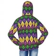 thumbnail image 4 of Cauagu Mardi Gras4 Print Sun Protection Jacket for Teen,Full-Zipper Long Sleeve Sun Shirts with Pockets UV Hoodie Shirts Outdoor Athletic Jacket-X-Large, 4 of 7