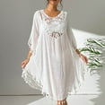 thumbnail image 5 of Women's Beach Top With Crochet Patchwork Tassel Swimsuit And Bikini Outerwear Swim Cover up for Women Long Facial Cover Ups Women's Swimwear Cover Ups Dress Cover up Romper Romper Cover Ups for, 5 of 8