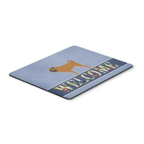 Pug Welcome Mouse Pad, Hot Pad or Trivet