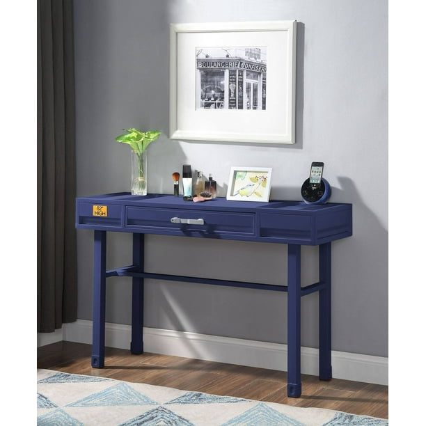 Konto Industrial Office Vanity Desk Blue Walmart