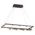 thumbnail image 1 of ET2 E23165-75BKGLD 16 in. Button LED 18-Light Suspension Pendant Ceiling Light, Black & Gold, 1 of 1