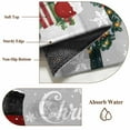 thumbnail image 6 of Area Rugs for Living Room 4x6 Ft, Grey Christmas Non Slip Area Rugs for Kitchen Bedroom Entryway, Snowman Gifts Xmas Snowflake Winter Washable Carpet Runner Rug Floor Mats for Bedroom Home Decor, 6 of 9
