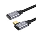 thumbnail image 1 of Cable de datos tipo C macho-hembra, cable de extensión de codo para base de expansión, cable de extensión con interruptor de carga rápida USB 3.1 Gen2, 1 of 1