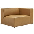 thumbnail image 4 of Modway Mingle Vegan Leather 2-Piece Sectional Sofa Loveseat in Tan, 4 of 11