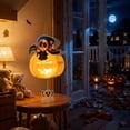 thumbnail image 3 of Halloween Pumpkin LED Light Up Candy Bucket With Handle, Glowing Paper Pumpkin Pail For Halloween Party Decoration, Portable Candy Bag Home Yard Holiday Festival Decor, 3 of 7