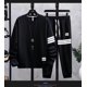 thumbnail image 3 of Conjunto de chándal de manga larga de primavera y otoño de 2 piezas para hombre, trajes deportivos Hip Pop Y2k para hombre, tendencia de moda, cuello redondo, estilo coreano de gran tamaño, 3 of 4