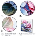 thumbnail image 3 of Designart "Harmony of Hydrangea Flowers in Pink and Purple II" Floral Framed Wall Art - Purple Hydrangea Entryway Framed Wall Art, 3 of 6