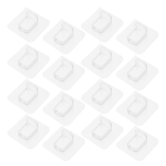 16 Pcs Shelves Clear Racking Shelving Closet Shelf Bracket Wardrobe Plastic